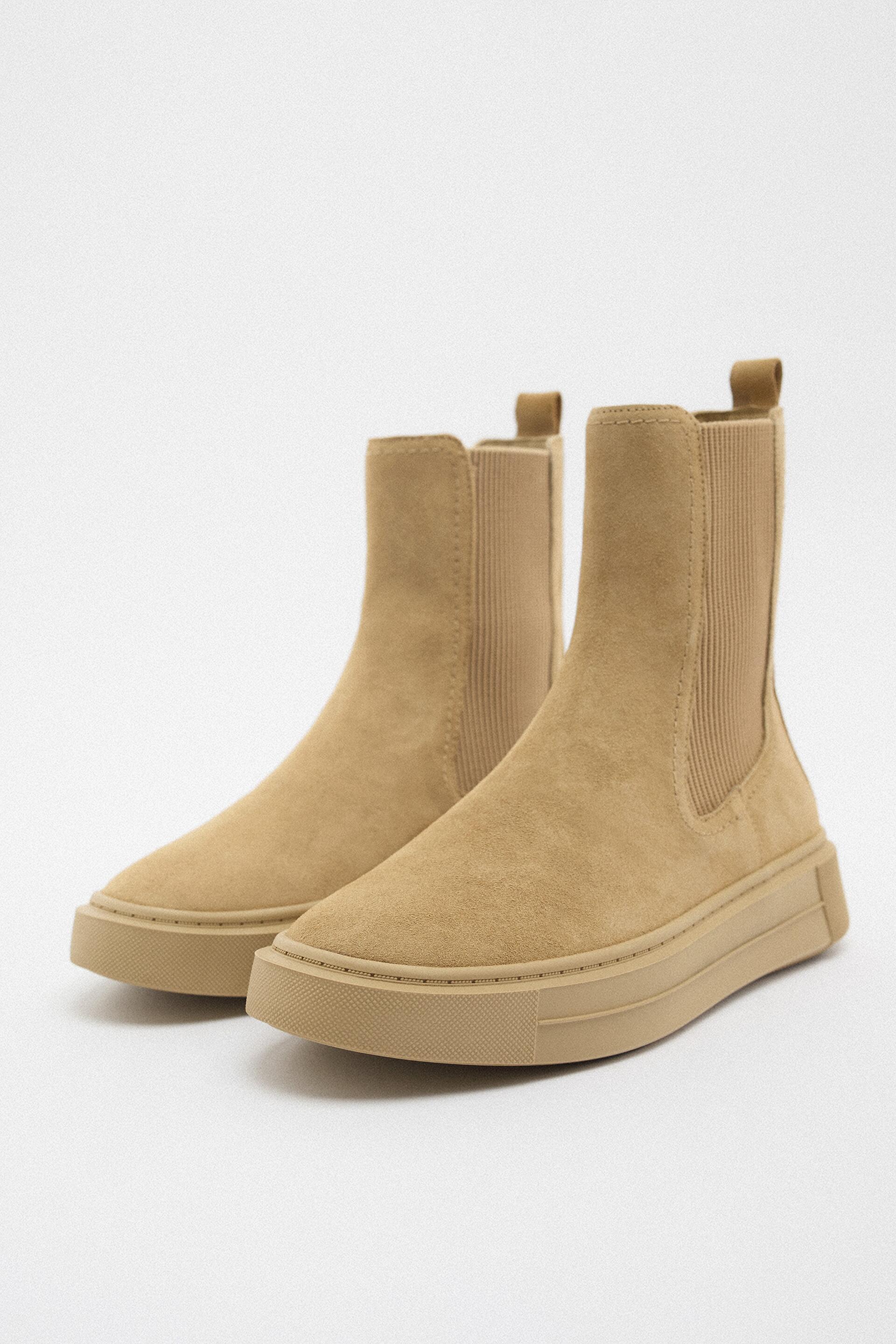 

Ботинки женские ZARA 15652010 бежевые 42 RU (доставка из-за рубежа), 15652010