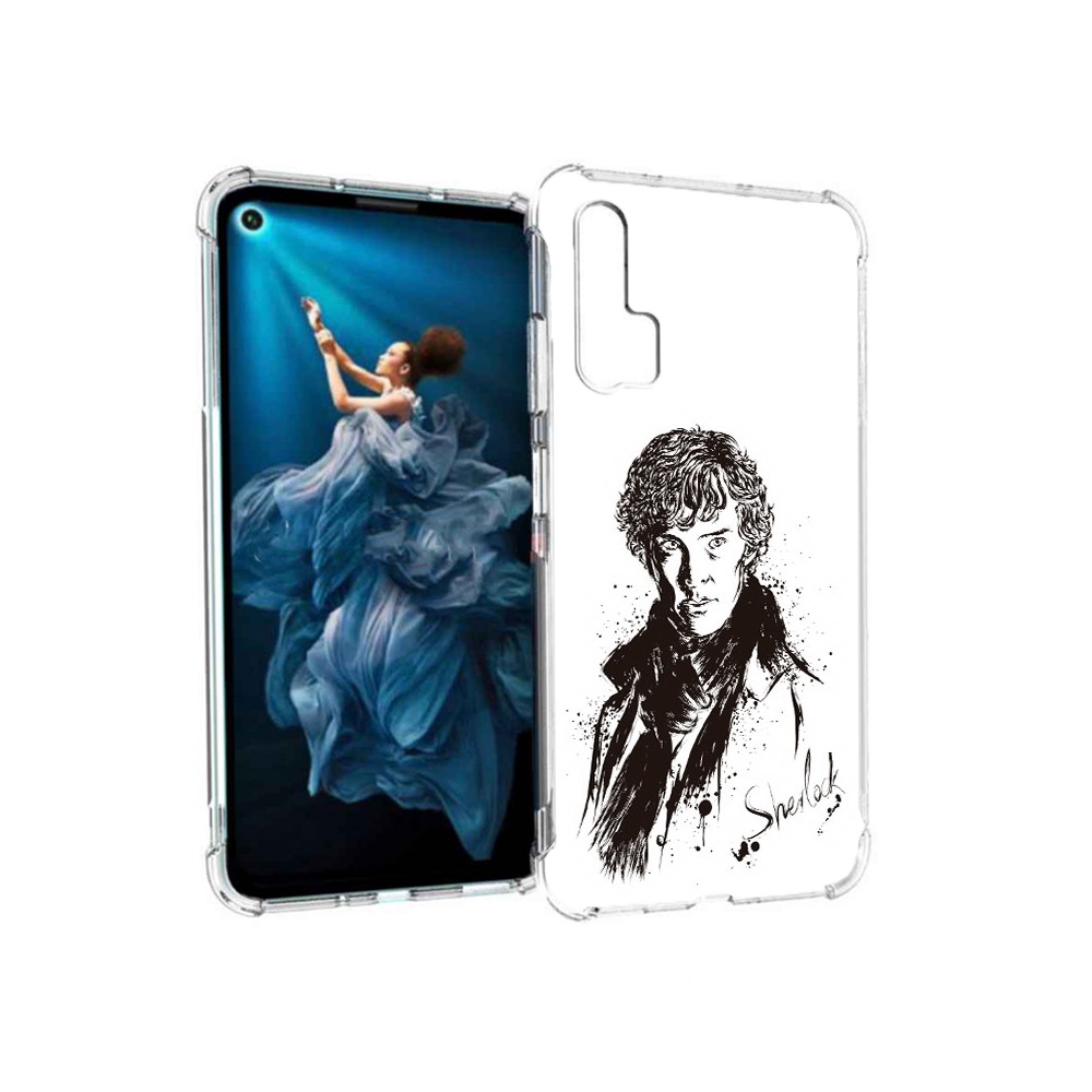 

Чехол MyPads Tocco для Honor 20 Pro шерлок холмс портрет (PT129185.18.698), Прозрачный, Tocco