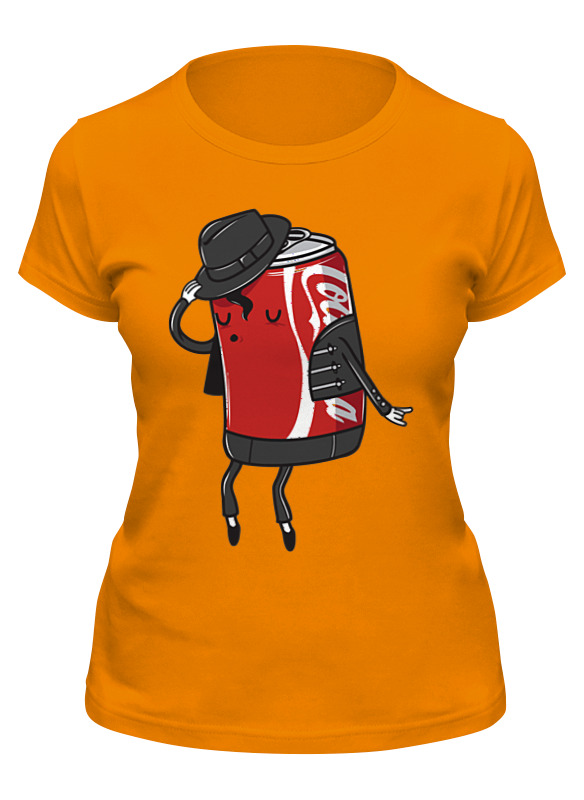 

Футболка женская Printio Кола. оранжевая XL, Оранжевый, Кола.