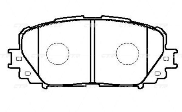 

Тормозные колодки Ctr gk1173