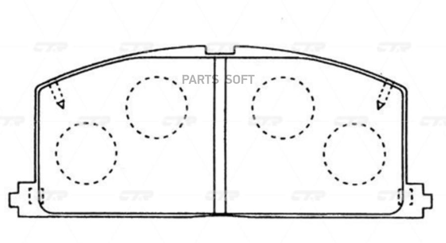 

Колодки тормозные LEXUS 15- передн. CTR GK1120