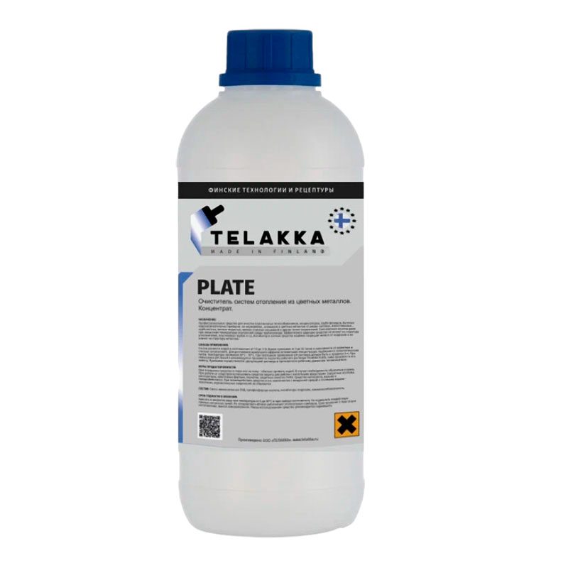 Средство для очистки теплообменников, трубопроводов, водонагревателя TELAKKA PLATE 1л стенд для очистки деталей сорокин
