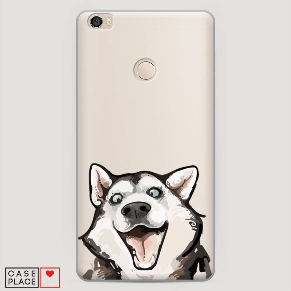 

Пластиковый чехол "Радостный хаски" на Xiaomi Mi Max