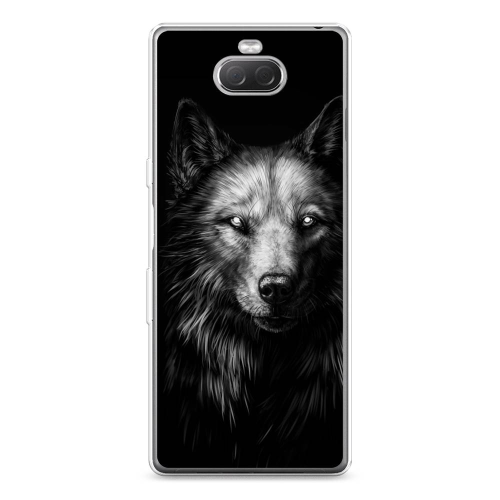 

Силиконовый чехол "Волк черно белый" на Sony Xperia XA3 Ulta, 53950-1