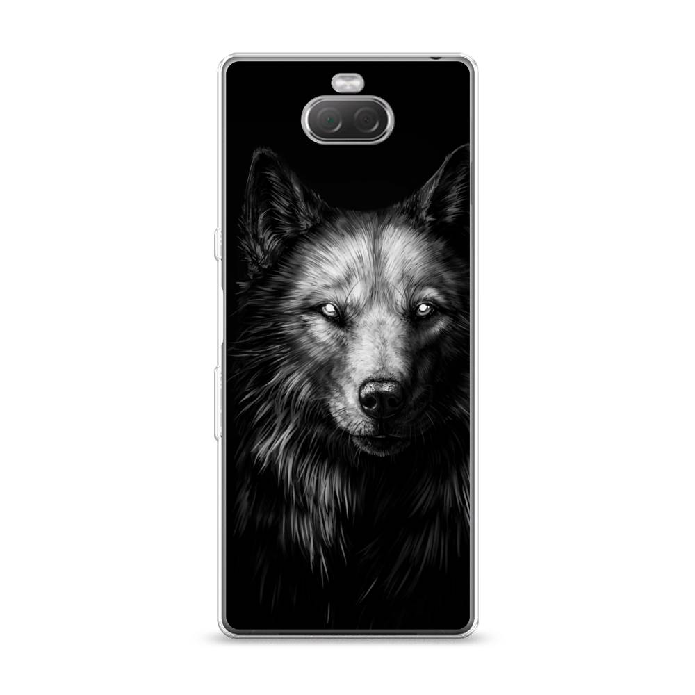 

Чехол Awog на Sony Xperia XA3/Xperia 10 "Волк черно белый", Разноцветный, 53750-1