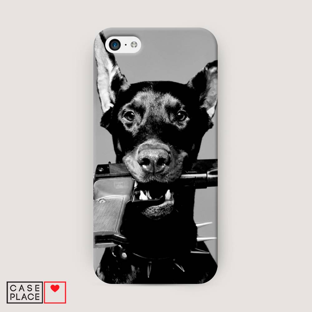 

Пластиковый чехол "Доберман" на Apple iPhone 5C, Доберман