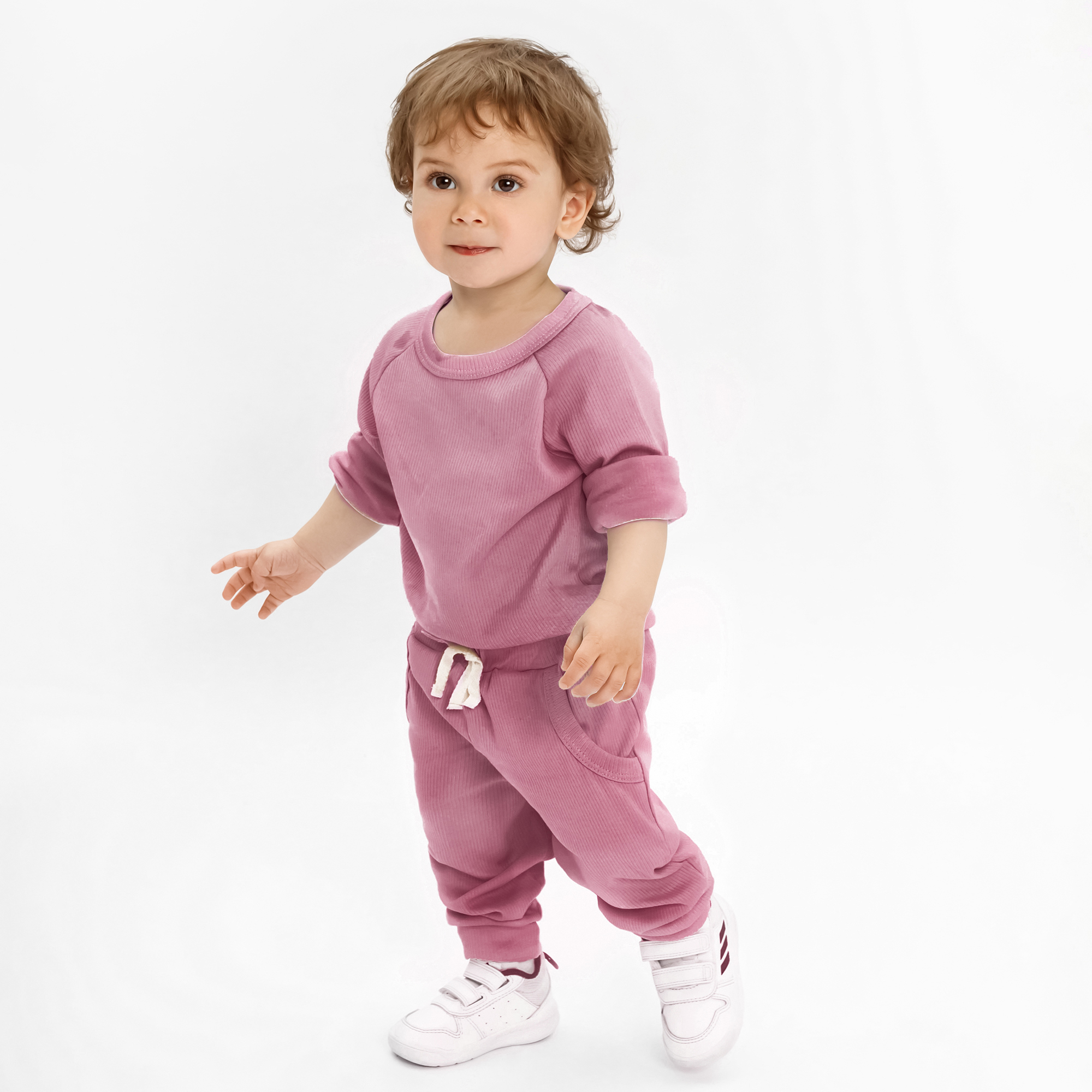 Комплект одежды детский Amarobaby AB-OD21-FS11 цв. розовый р. 74