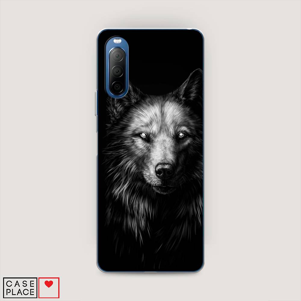 

Чехол Awog на Sony Xperia 10 II "Волк черно белый", Разноцветный, 54650-1