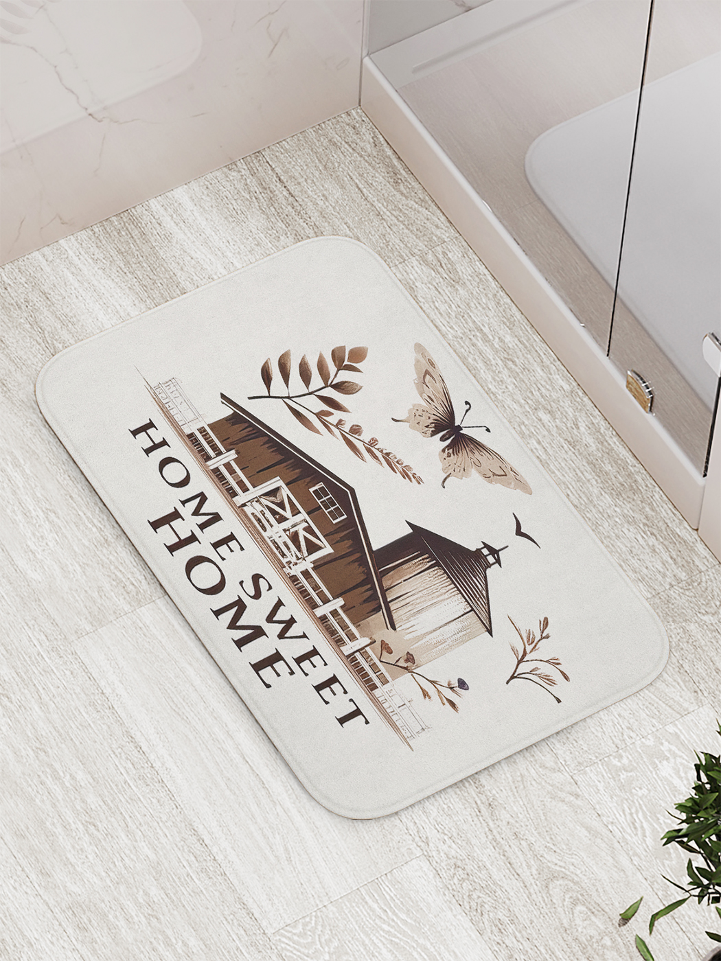 

Коврик для ванной и туалета мягкий JoyArty "Дом милый дом", bath_sd2781