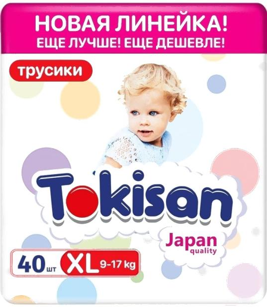 фото Детские подгузники tokisan размер 5, xl 40 шт