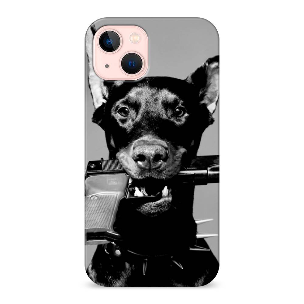 

Пластиковый чехол "Доберман" на Apple iPhone 13, Доберман