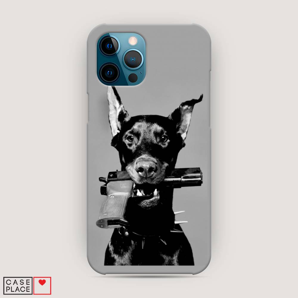 

Пластиковый чехол "Доберман" на Apple iPhone 12 Pro Max, Доберман