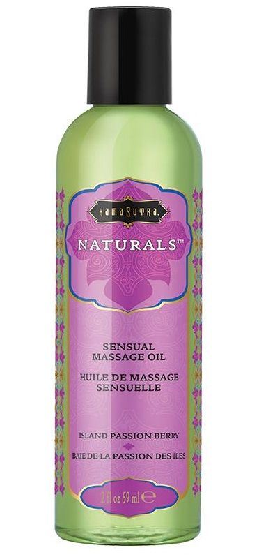 фото Массажное масло kama sutra naturals island passion berry тропические фрукты 59 мл