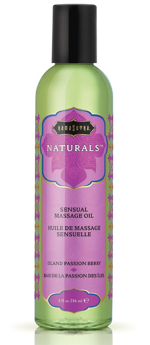 фото Массажное масло kama sutra naturals island passion berry тропические фрукты 236 мл