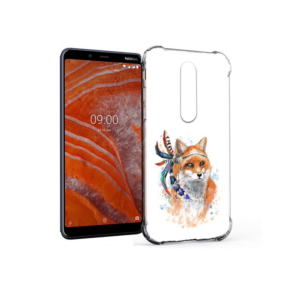 

Чехол MyPads Tocco для Nokia 3.1 Plus инду лиса (PT121397.96.377), Прозрачный, Tocco