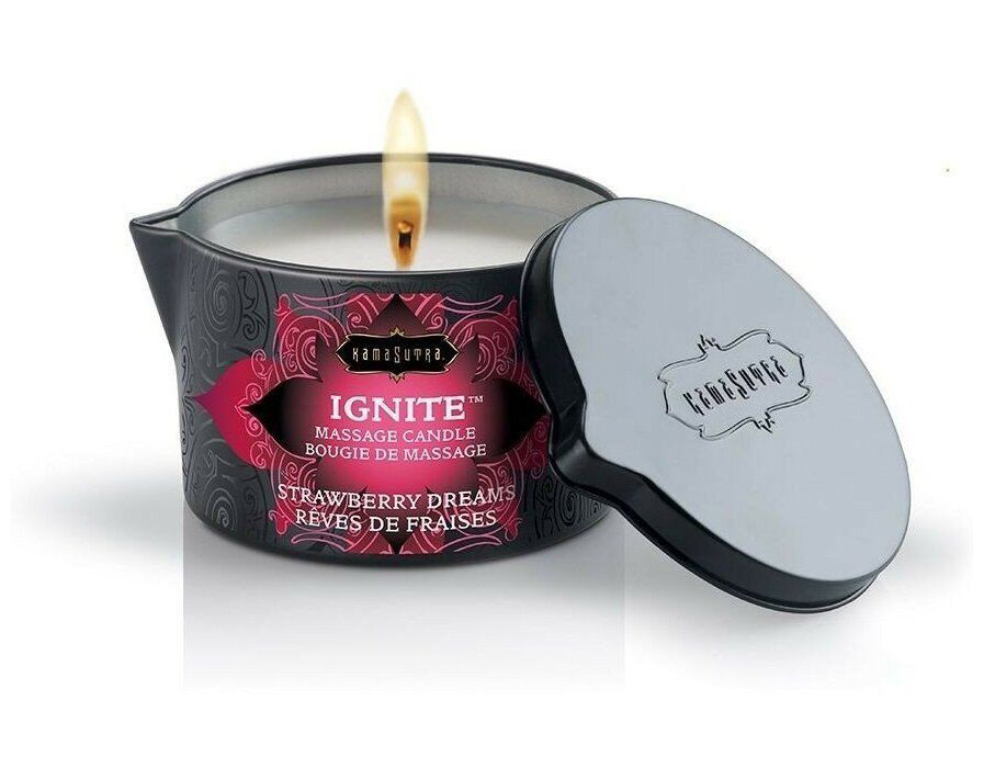 

Массажная свеча Kama Sutra Ignite Strawberry Dreams клубника 170 г