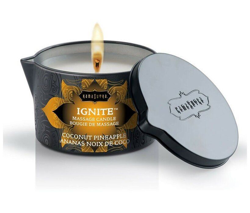

Массажная свеча Kama Sutra Ignite COCONUT PINEAPPLE ананас и кокос 170 г