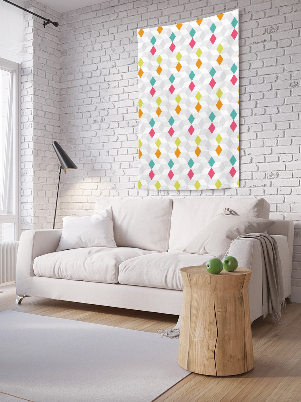 

Вертикальное фотопанно на стену JoyArty Ромбы 3Д 150x200 см, Ромбы 3Д