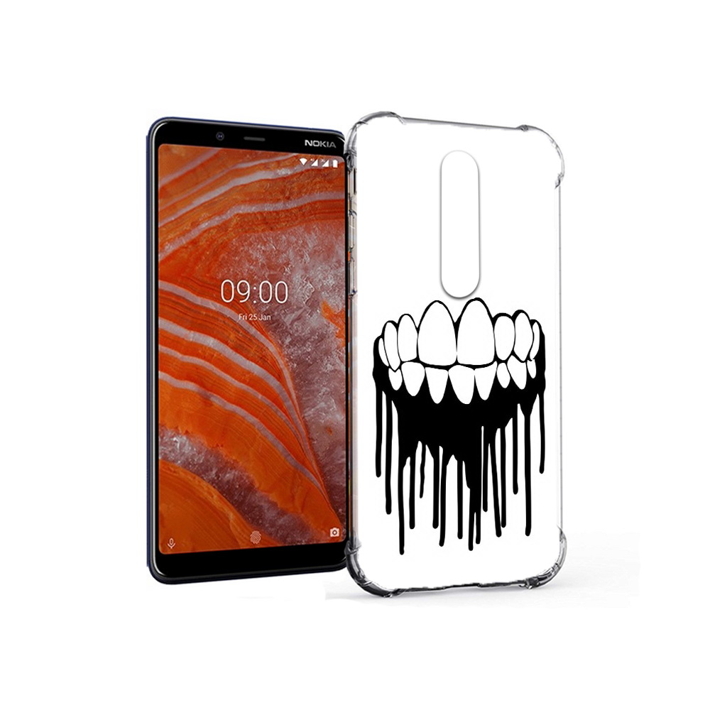 

Чехол MyPads Tocco для Nokia 3.1 Plus зубы (PT121397.96.372), Прозрачный, Tocco