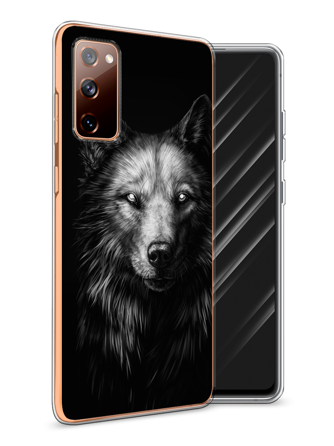 

Чехол Awog на Samsung Galaxy S20 FE / Самсунг S20 FE "Волк черно белый", Разноцветный, 2101350-1