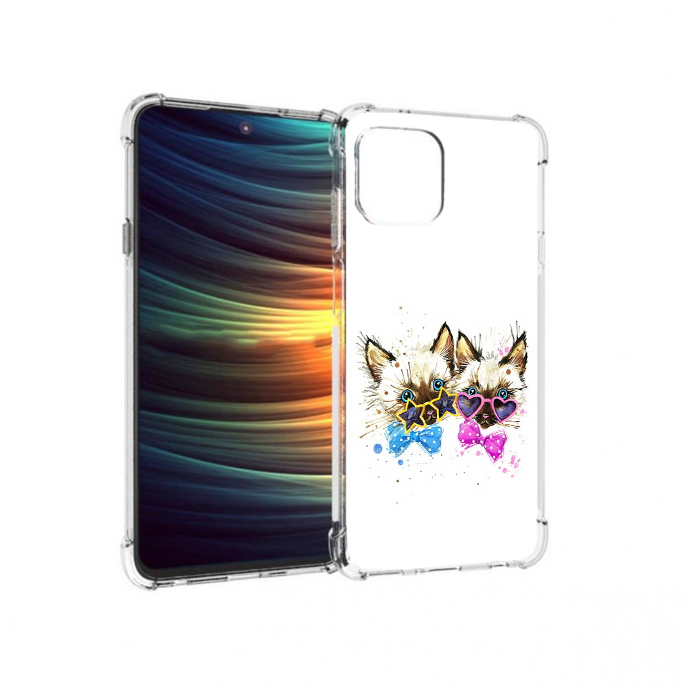 

Чехол MyPads Tocco для Motorola 20 Lite милые котята (PT227073.348.474), Прозрачный, Tocco