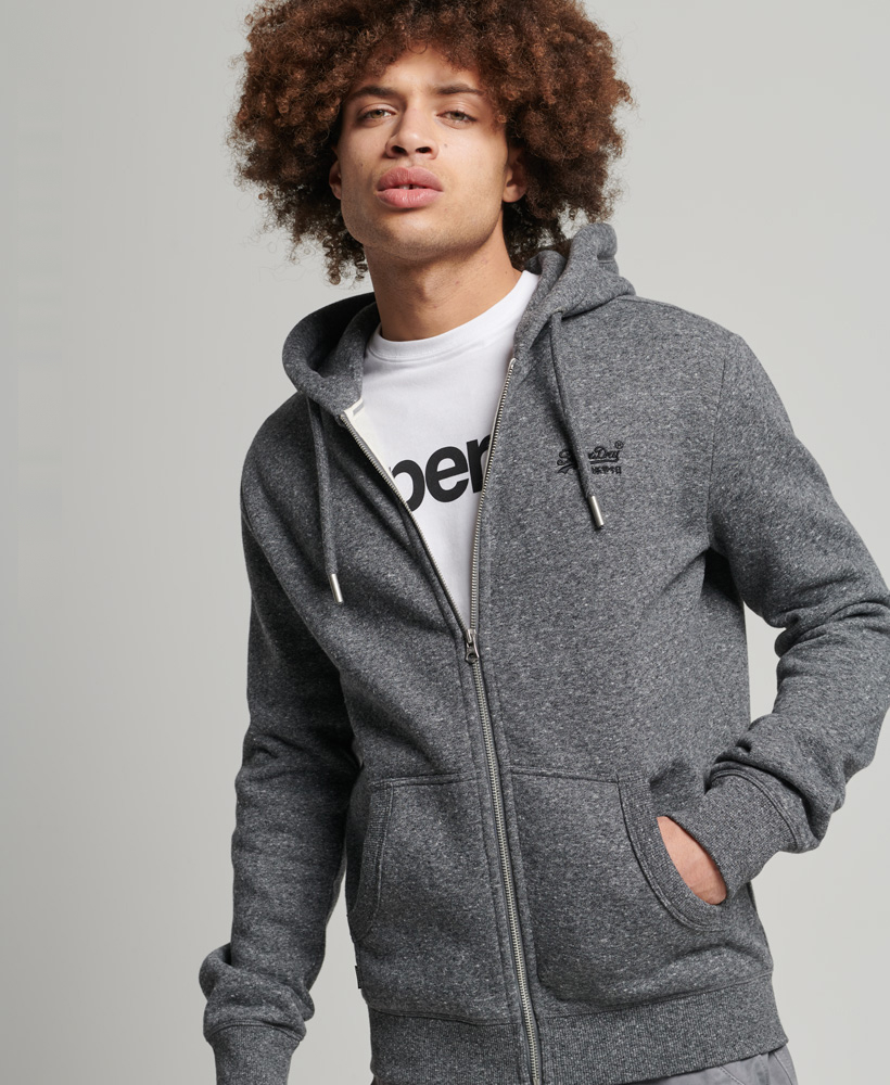 

Толстовка мужская Superdry M2011883A серая S, Серый, M2011883A