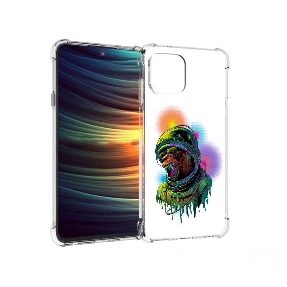 

Чехол MyPads Tocco для Motorola 20 Lite медведь космонавт (PT227073.348.466), Прозрачный, Tocco