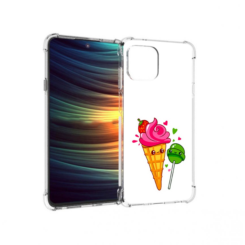 

Чехол MyPads Tocco для Motorola 20 Lite Вкусняшки (PT227073.348.45), Прозрачный, Tocco