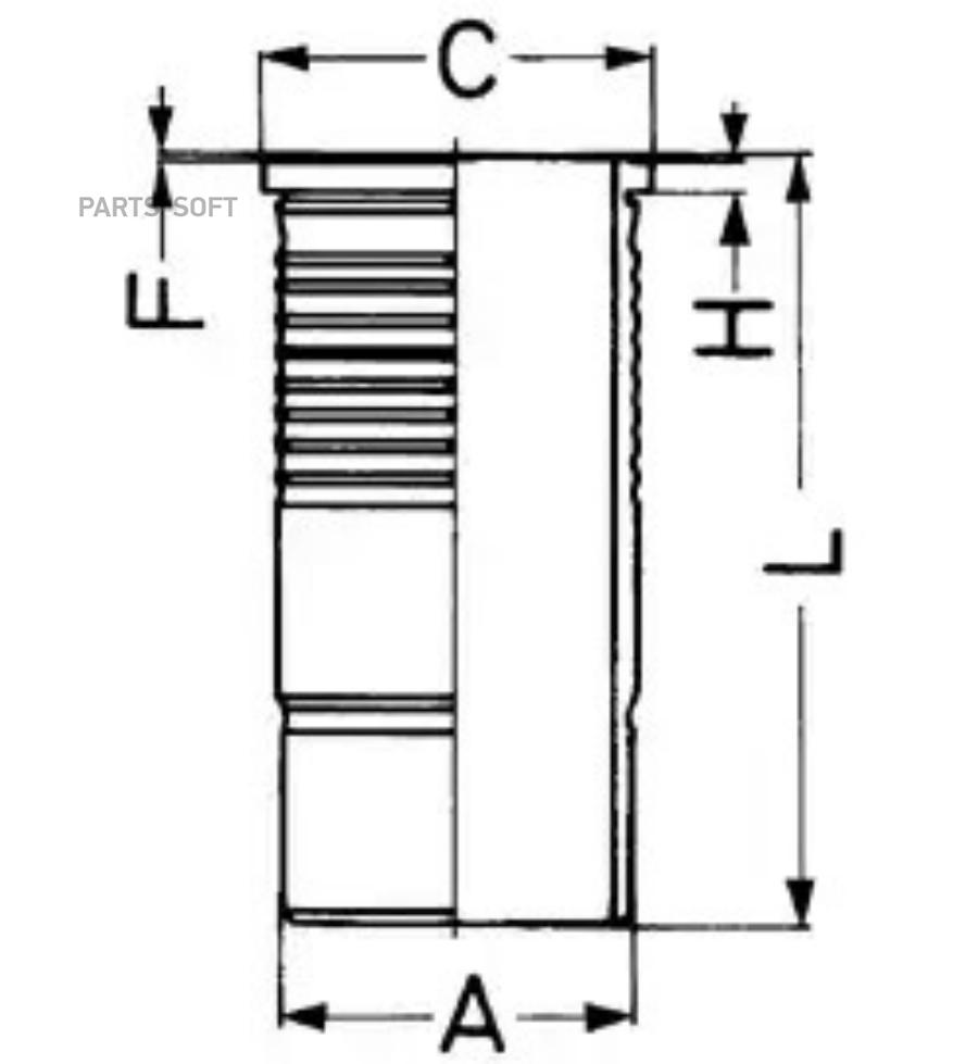 

KOLBENSCHMIDT 89905110 89 905 110_гильза! R6 d128 MAN TGA D2876 LF12 13 LOH21 1шт