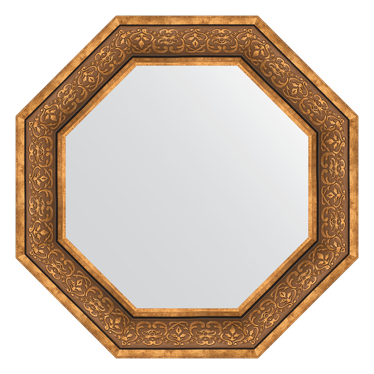 Зеркало в раме 69x69см Evoform BY 3839 вензель бронзовый
