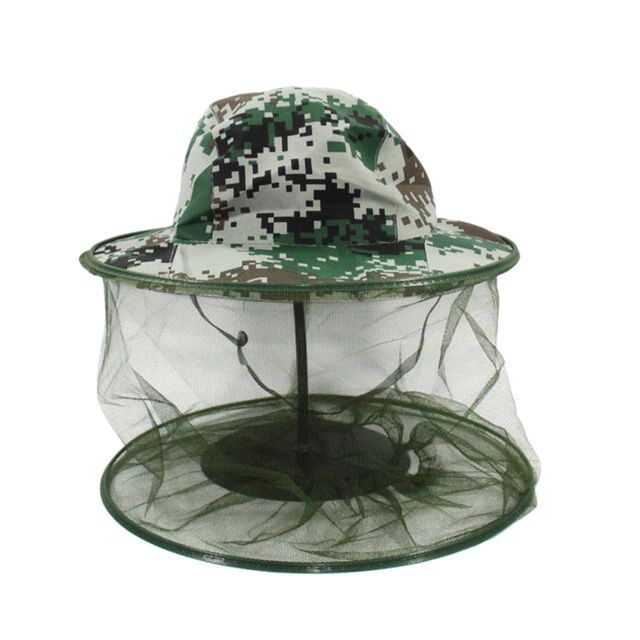 Накомарник/шапка с сеткой для туризма,рыбалки,похода,от насекомых-диаметр 37 см