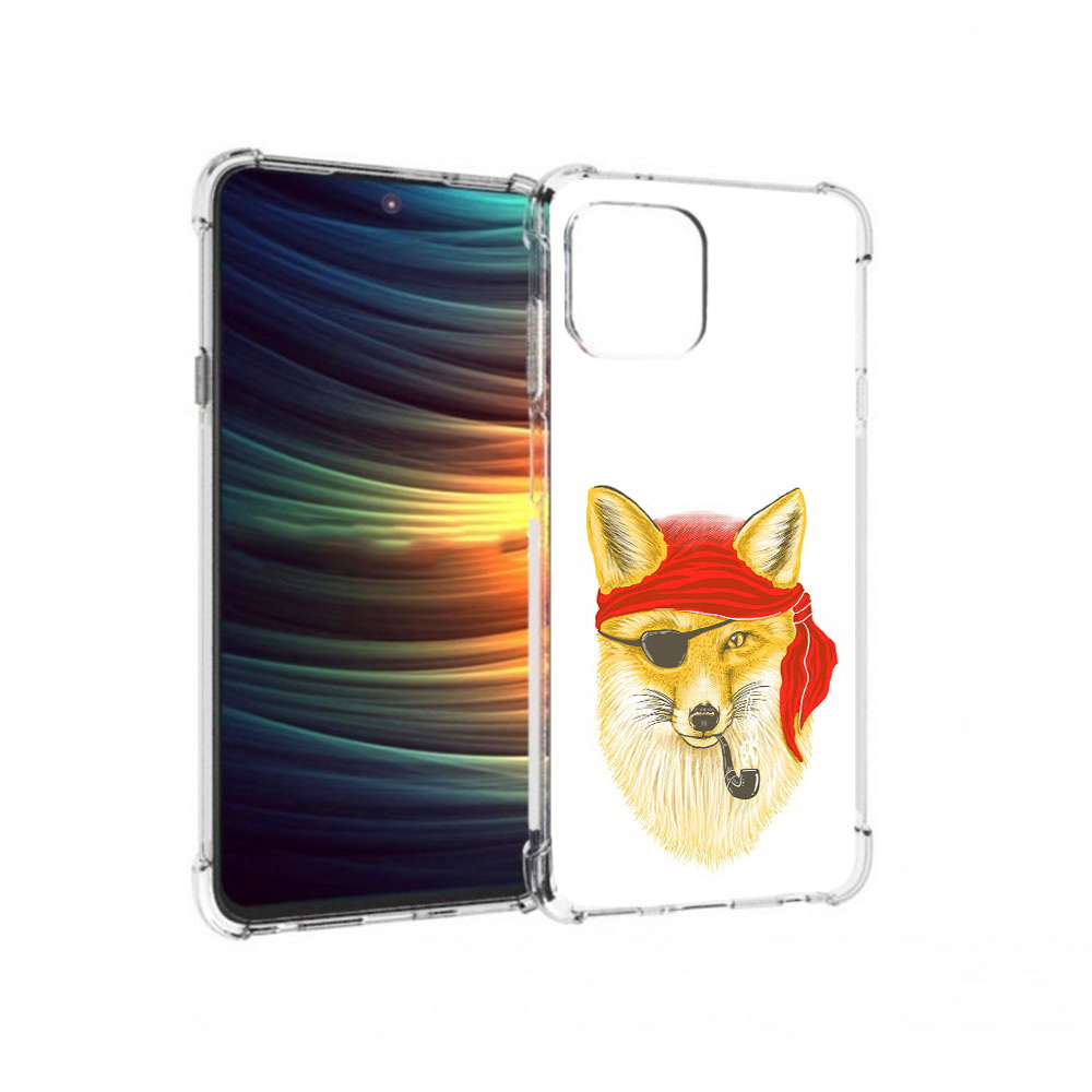

Чехол MyPads Tocco для Motorola 20 Lite лиса-пират (PT227073.348.440), Прозрачный, Tocco