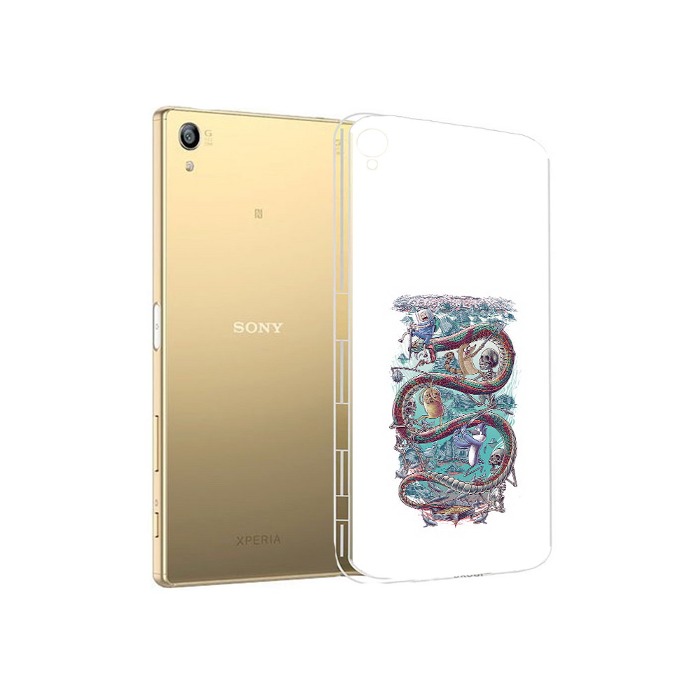 

Чехол MyPads Tocco для Sony Xperia Z5 Premium время приключений страшилка, Прозрачный, Tocco