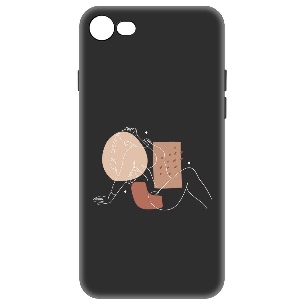 

Чехол-накладка Krutoff Soft Case Чувственность для iPhone 7/8 черный