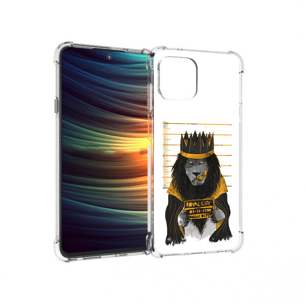 

Чехол MyPads Tocco для Motorola 20 Lite лев в законе (PT227073.348.435), Прозрачный, Tocco