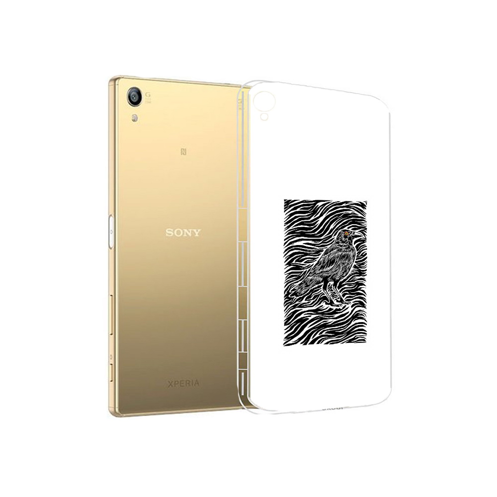 

Чехол MyPads Tocco для Sony Xperia Z5 Premium ворон в абстракции (PT23243.222.272), Прозрачный, Tocco