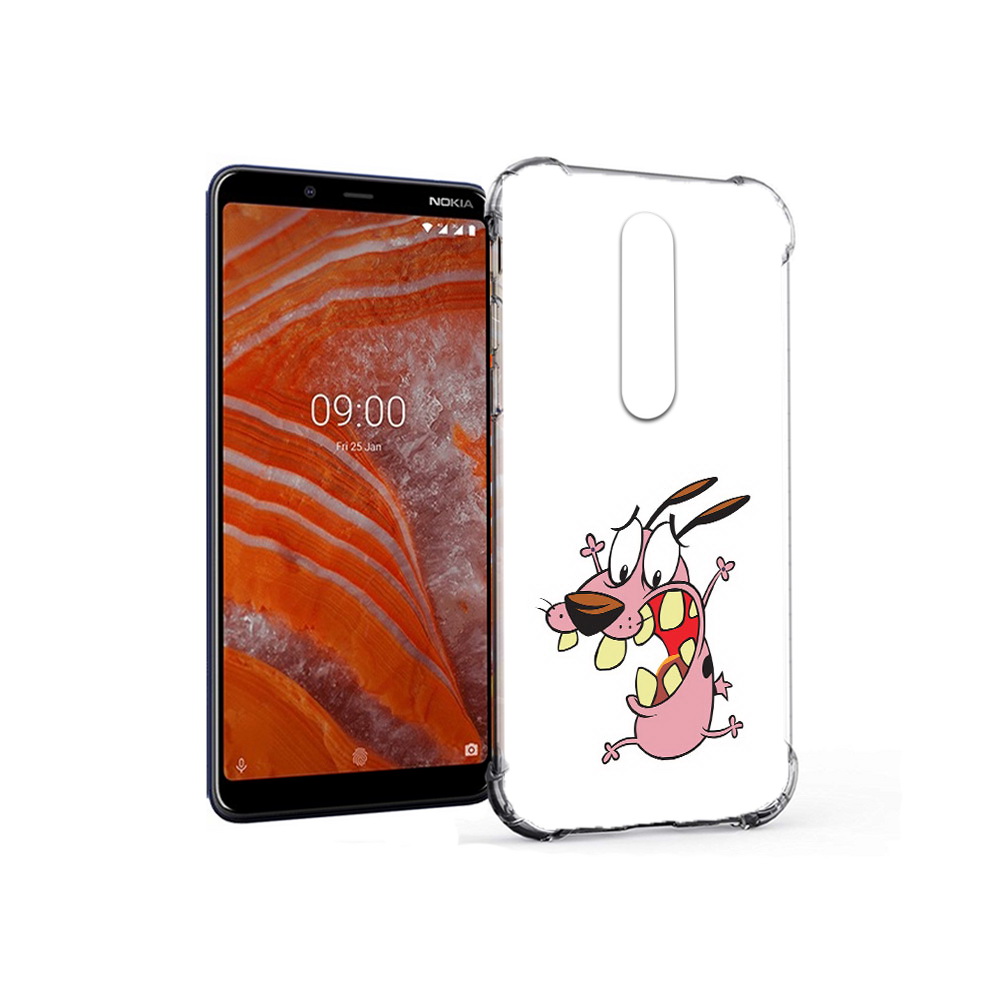 

Чехол MyPads Tocco для Nokia 3.1 Plus зубастый бобик (PT121397.96.371), Прозрачный, Tocco