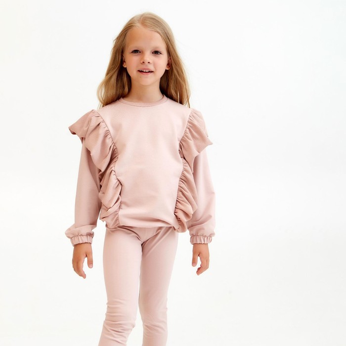 

Свитшот для девочки KAFTAN Basic line размер 30 (98-104), цвет розовый, Basic line-3