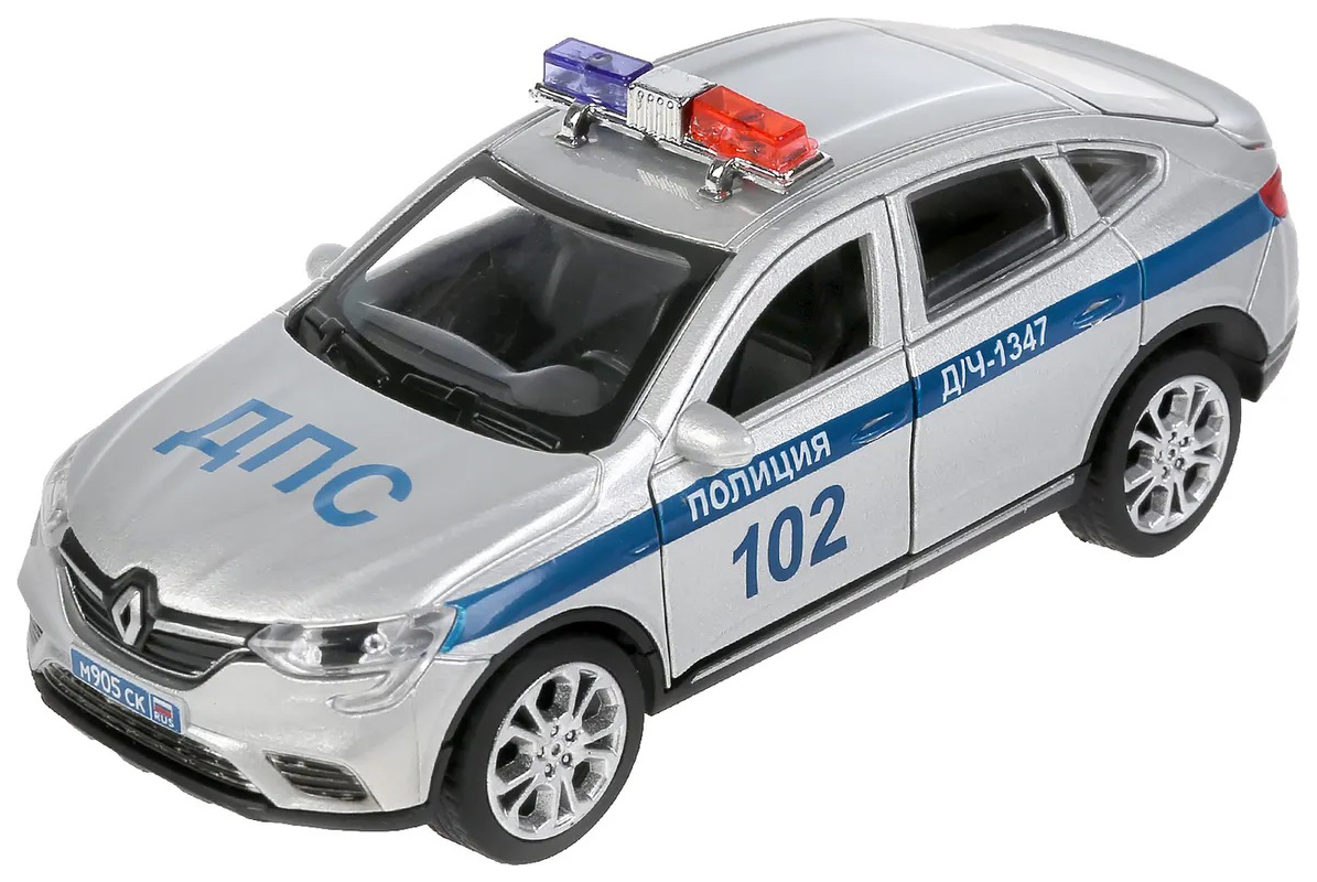 Спецтехника Renault Arkana инерционная Полиция Технопарк
