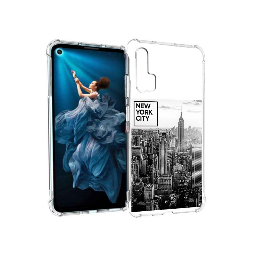 

Чехол MyPads Tocco для Honor 20 Pro черно белый ньюерк (PT129185.18.686), Прозрачный, Tocco