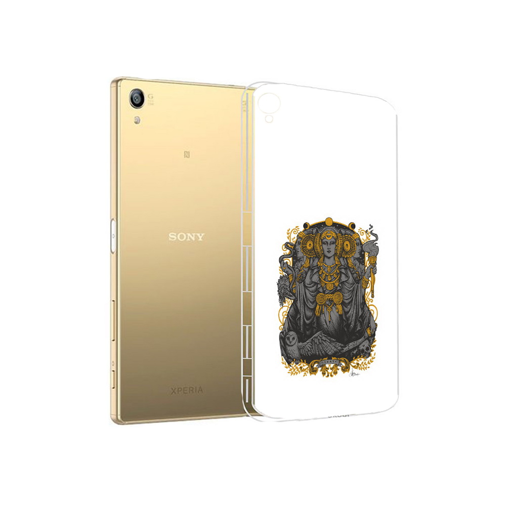 

Чехол MyPads Tocco для Sony Xperia Z5 Premium божество с золотыми элементами, Прозрачный, Tocco