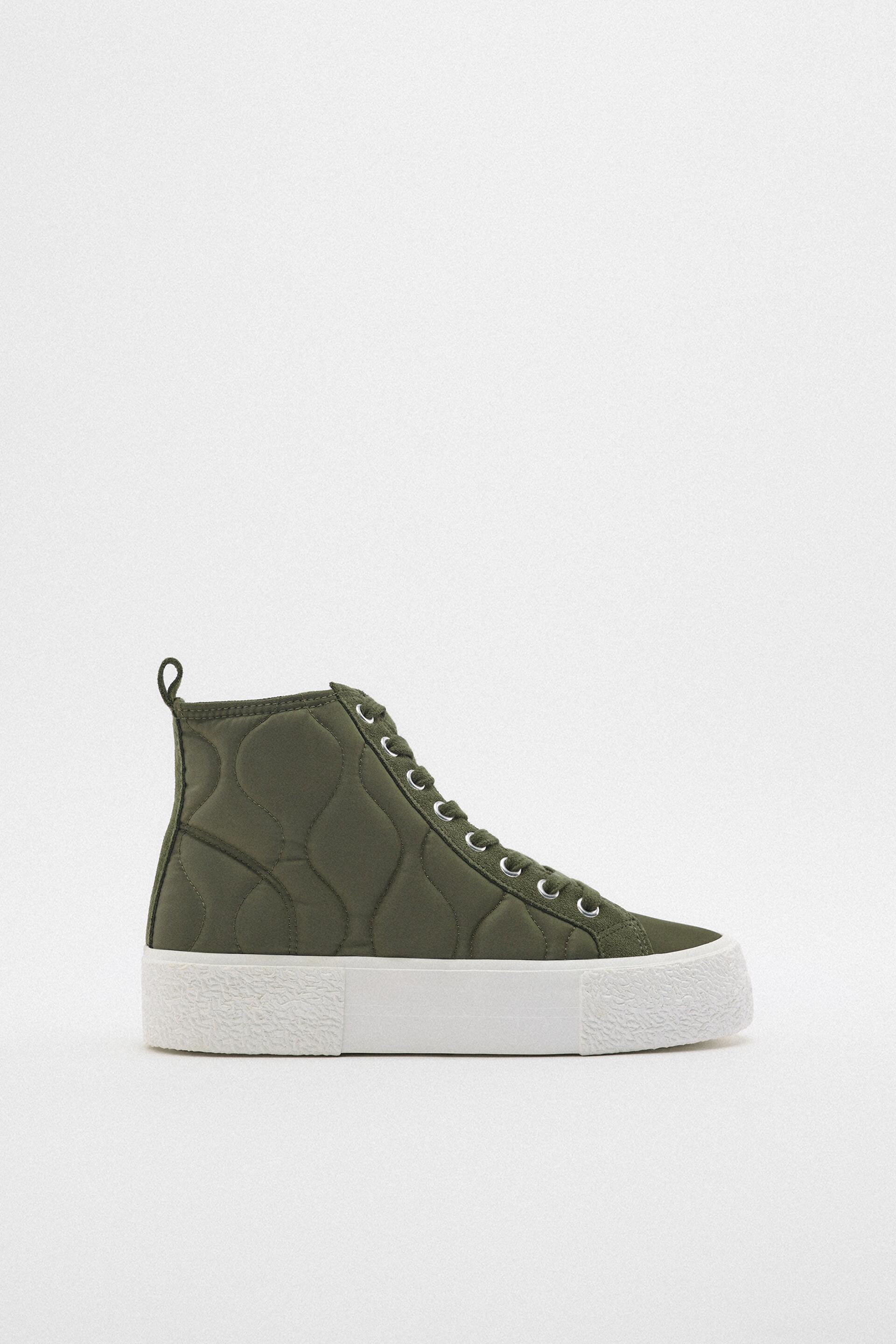 

Кеды женские ZARA 15639010 зеленые 36 RU (доставка из-за рубежа), 15639010