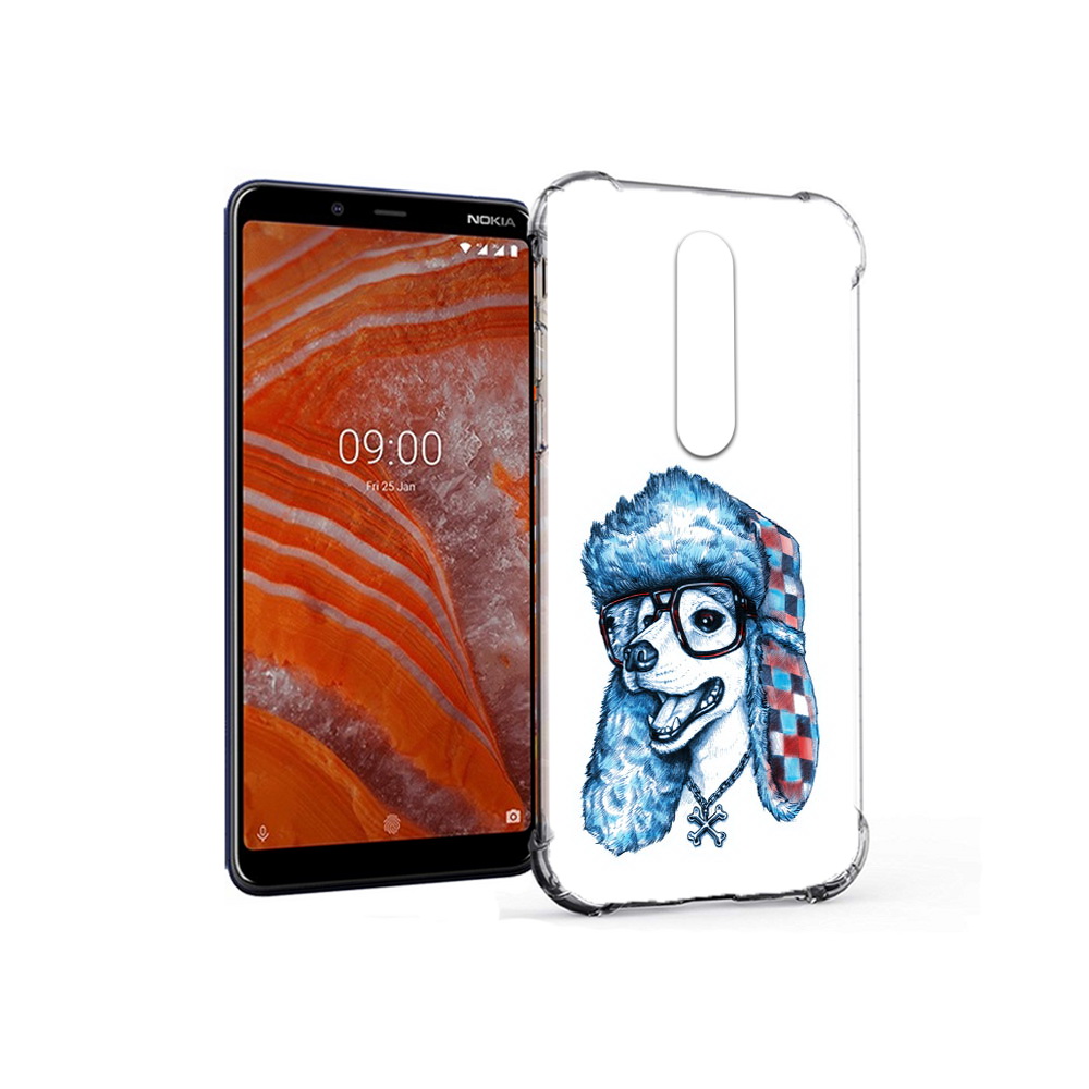 

Чехол MyPads Tocco для Nokia 3.1 Plus зимний пес (PT121397.96.362), Прозрачный, Tocco