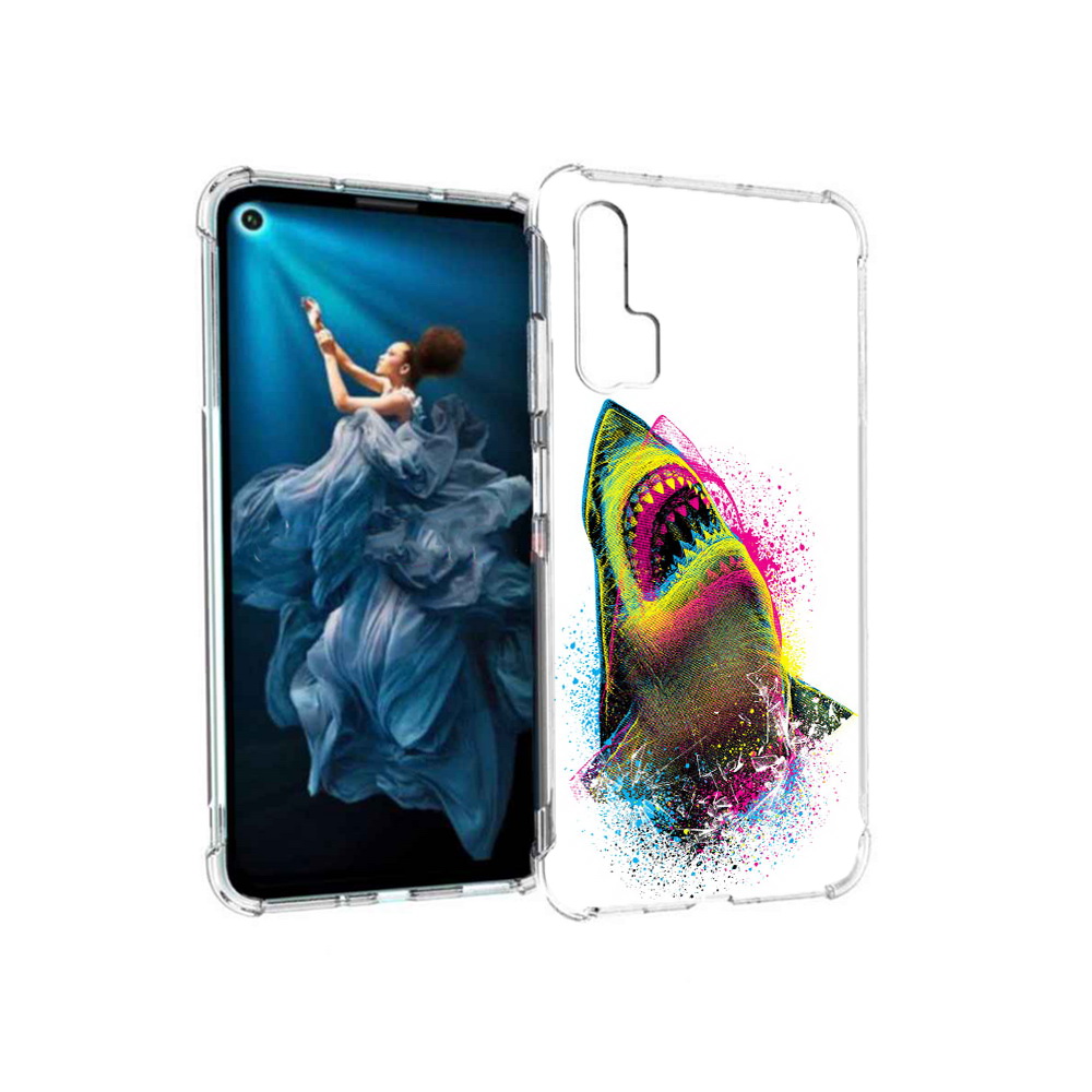 

Чехол MyPads Tocco для Honor 20 Pro челюсти-2 (PT129185.18.674), Прозрачный, Tocco