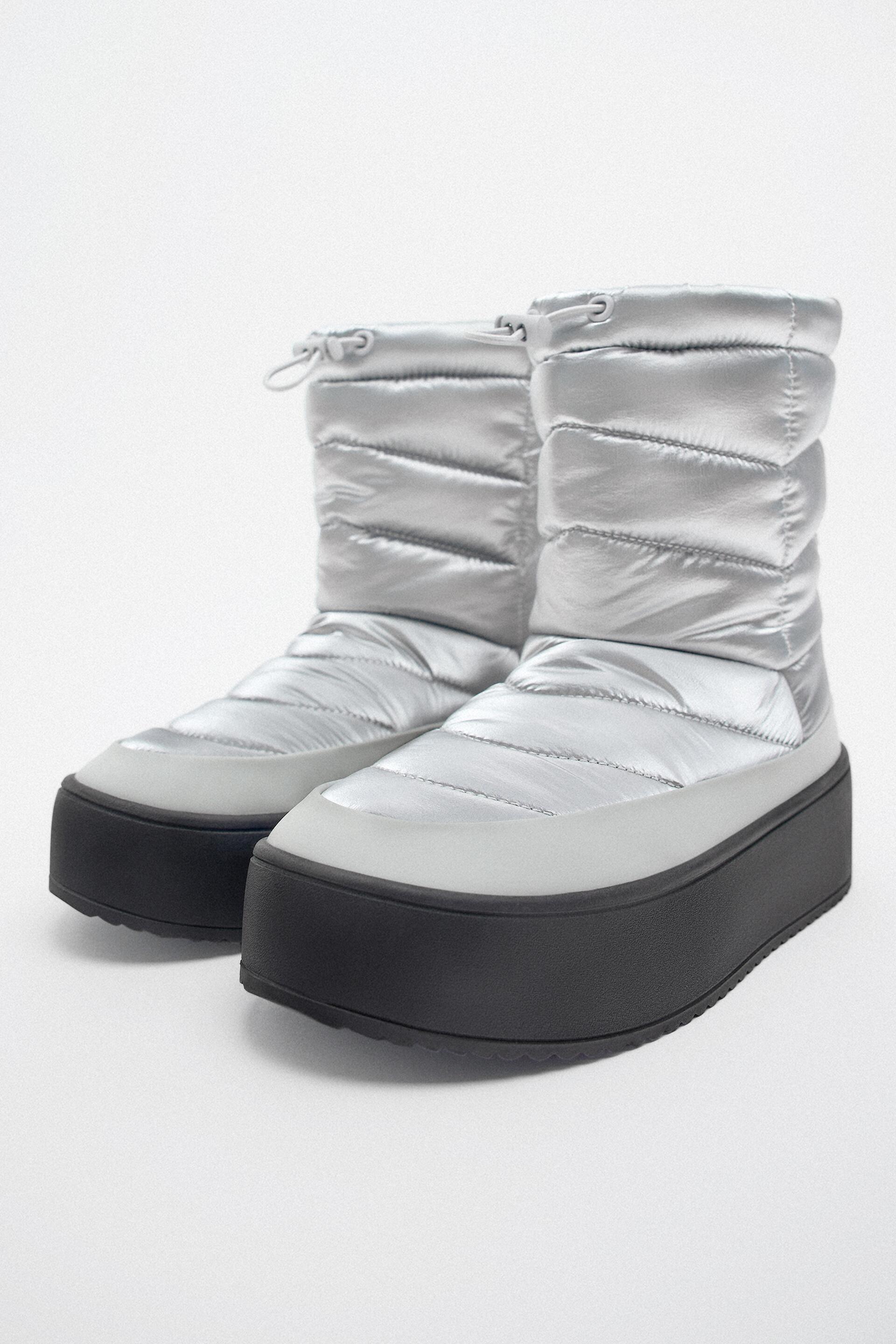 

Дутики женские ZARA 222749 серебристые 40 RU (доставка из-за рубежа), 222749