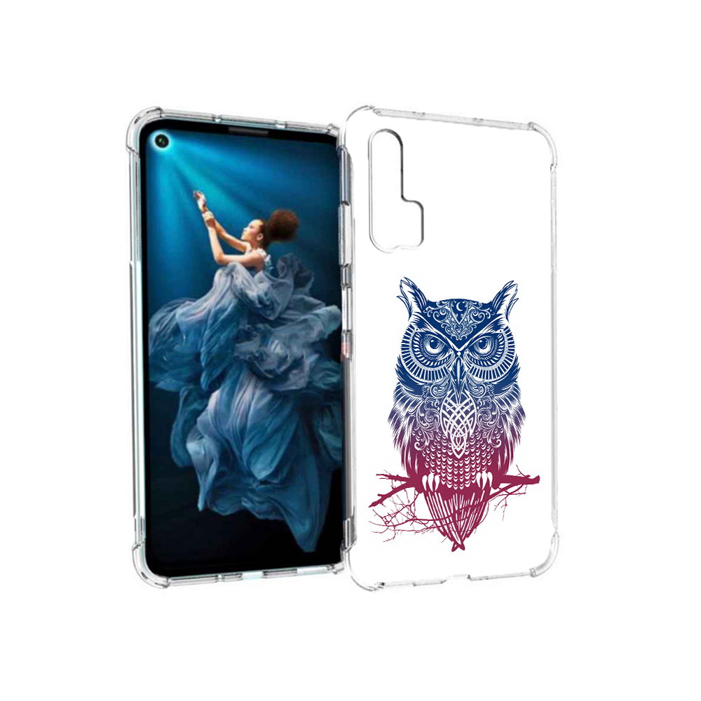 

Чехол MyPads Tocco для Honor 20 Pro хиппи сова (PT129185.18.664), Прозрачный, Tocco