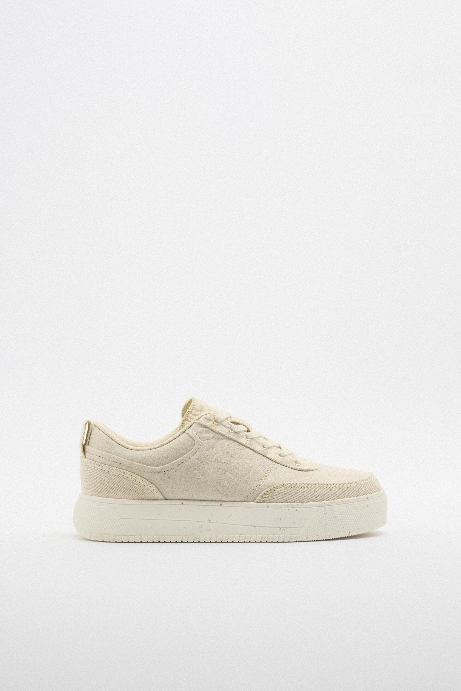 

Кеды женские ZARA 15357010 бежевые 42 RU (доставка из-за рубежа), 15357010