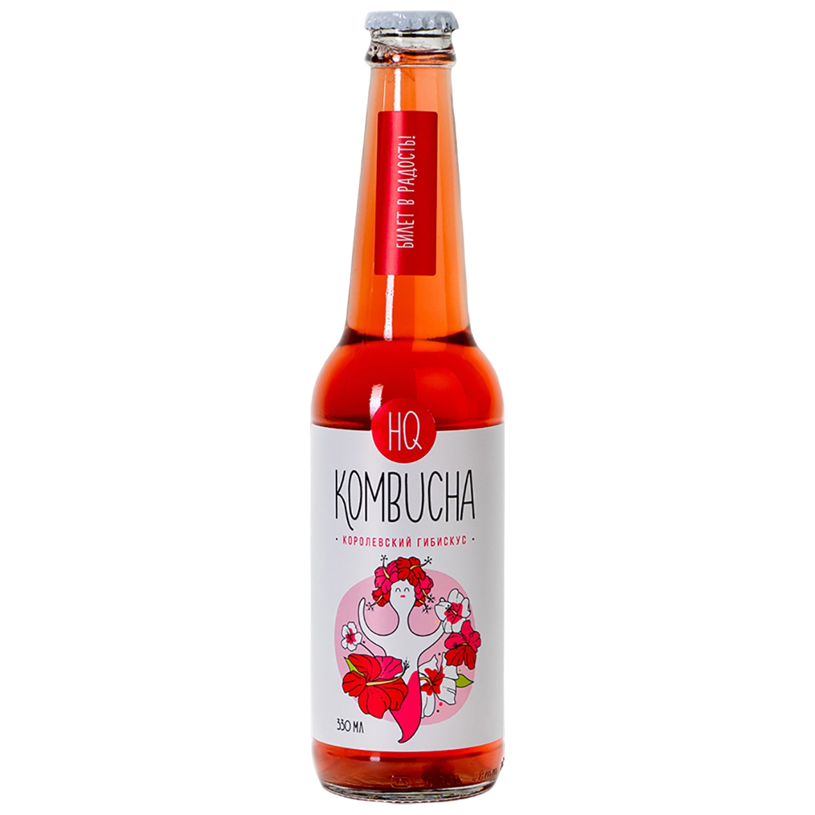 фото Напиток hq kombucha | королевский гибискус, 330 мл