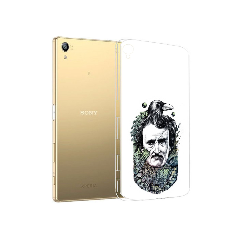 

Чехол MyPads Tocco для Sony Xperia Z5 Premium Эдгар Аллан с вороном (PT23243.222.203), Прозрачный, Tocco