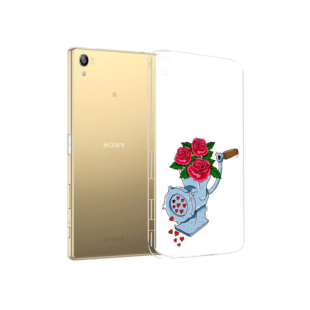 

Чехол MyPads Tocco для Sony Xperia Z5 Premium Цветочные сердца (PT23243.222.199), Прозрачный, Tocco